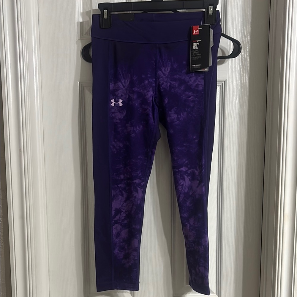 Under Armour Purple Tie-Dye Leggings